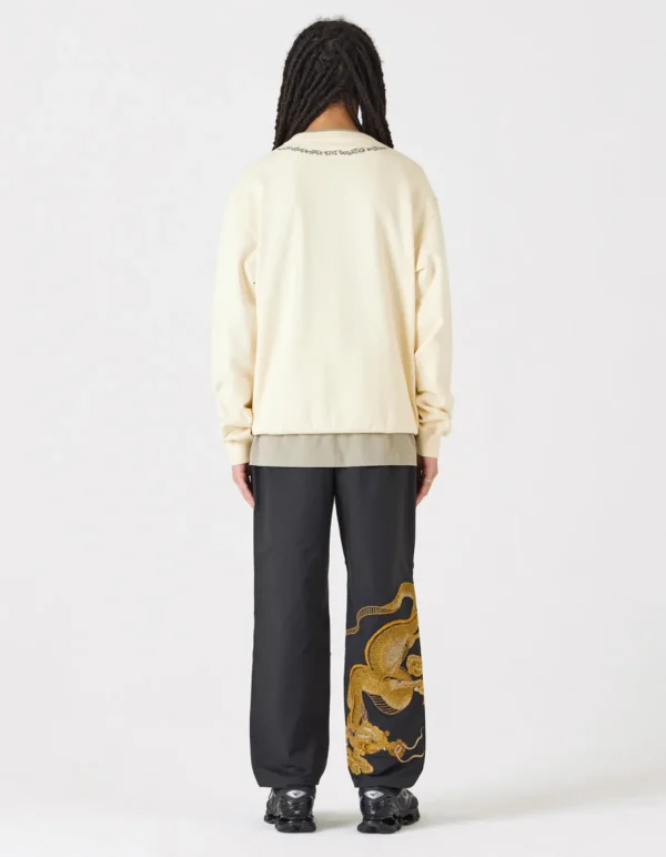 Maharishi Crew Sweats*4281 Sak Yant Embroidered Organic Crew Sweat Ecru
