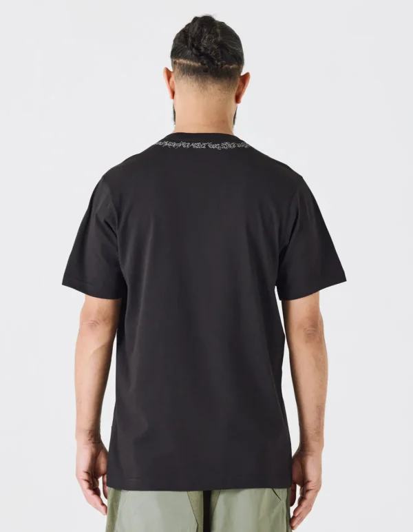 Maharishi Short Sleeve T-Shirts*4285 Sak Yant Embroidered Organic T-Shirt Black