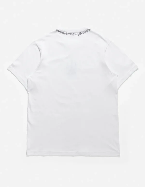 Maharishi Short Sleeve T-Shirts*4285 Sak Yant Embroidered Organic T-Shirt White