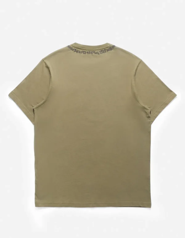 Maharishi Short Sleeve T-Shirts*4285 Sak Yant Embroidered Organic T-Shirt Olive Og-107F