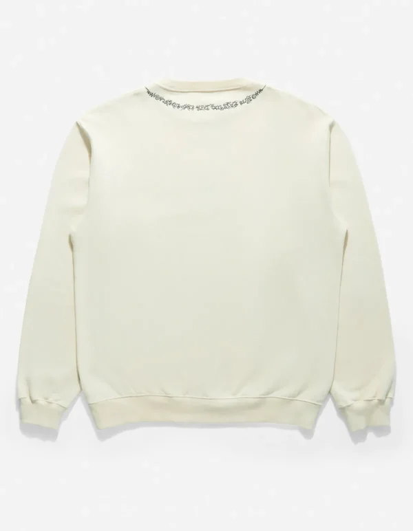 Maharishi Crew Sweats*4281 Sak Yant Embroidered Organic Crew Sweat Ecru