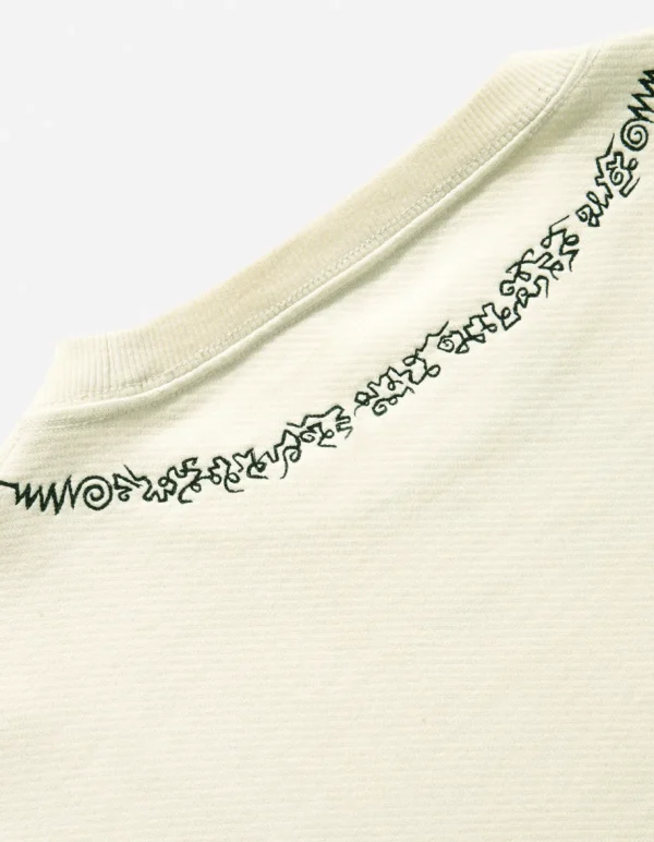 Maharishi Crew Sweats*4281 Sak Yant Embroidered Organic Crew Sweat Ecru
