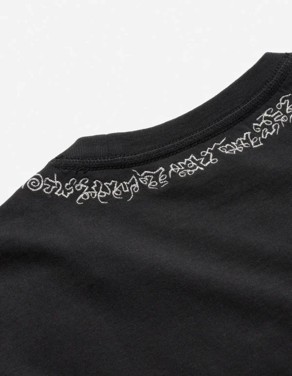 Maharishi Short Sleeve T-Shirts*4285 Sak Yant Embroidered Organic T-Shirt Black