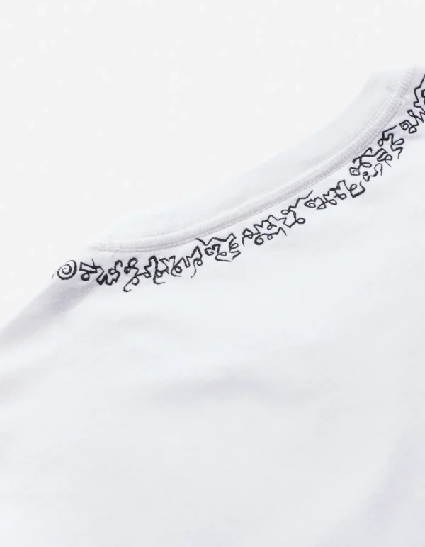 Maharishi Short Sleeve T-Shirts*4285 Sak Yant Embroidered Organic T-Shirt White