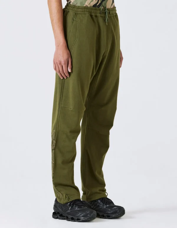 Maharishi Sweatpants*4247 Samurai Vs. Dragon Embroidered Sweatpants Olive Og-107F/Tonal