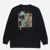 Maharishi Long Sleeve T-Shirts*1032 Samurai Vs. Dragon L/S T-Shirt Black