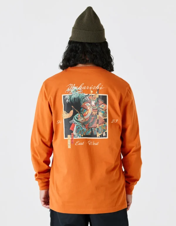 Maharishi Long Sleeve T-Shirts*1032 Samurai Vs. Dragon L/S T-Shirt Rust