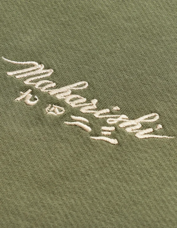 Maharishi Crew Sweats*4503 Shinobi Embroidered Crew Sweat Olive Og-107F