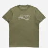 Maharishi Short Sleeve T-Shirts*1024 Songkran Embroidered T-Shirt Olive Og-107F