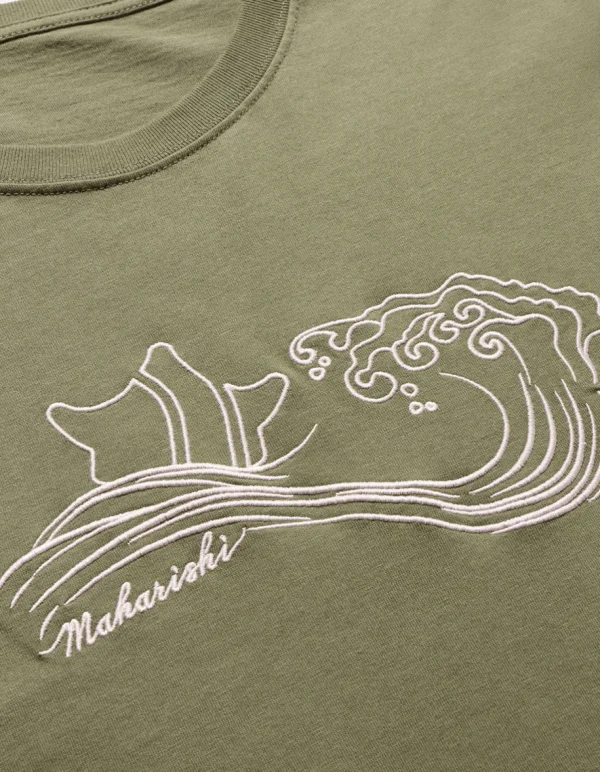 Maharishi Short Sleeve T-Shirts*1024 Songkran Embroidered T-Shirt Olive Og-107F
