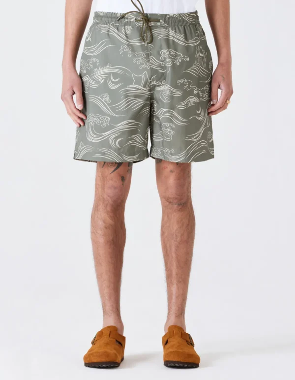 Maharishi Swim Shorts*1021 Songkran Swim Shorts Olive