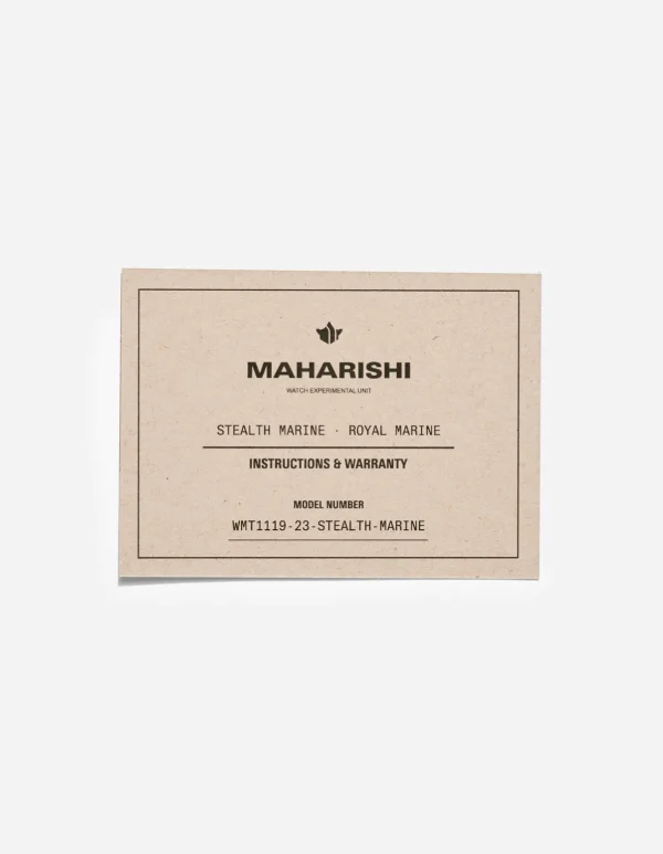 Maharishi Lifestyle*1119 Stealth Marine Watch Black