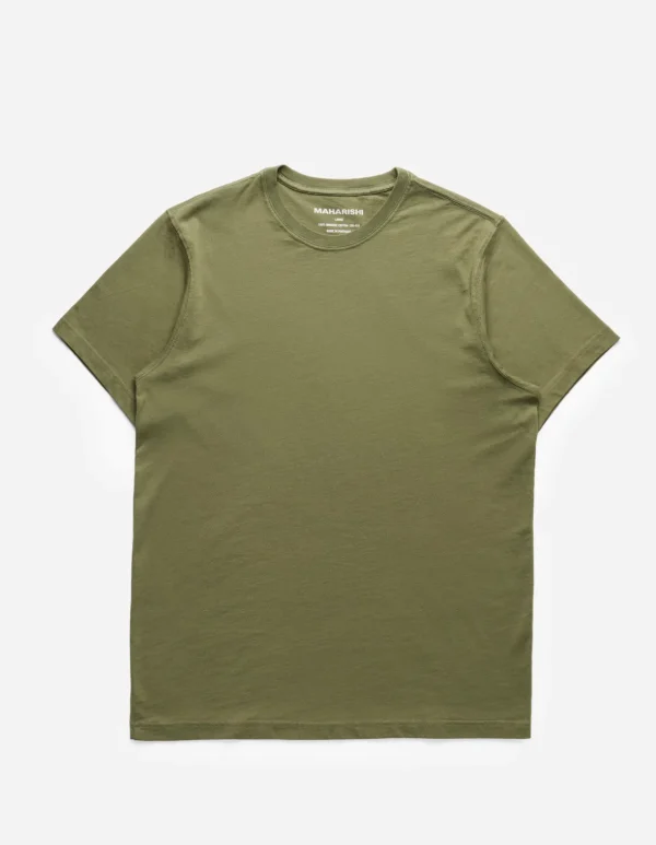 Maharishi Short Sleeve T-Shirts*1073 Striking Point Organic T-Shirt Olive