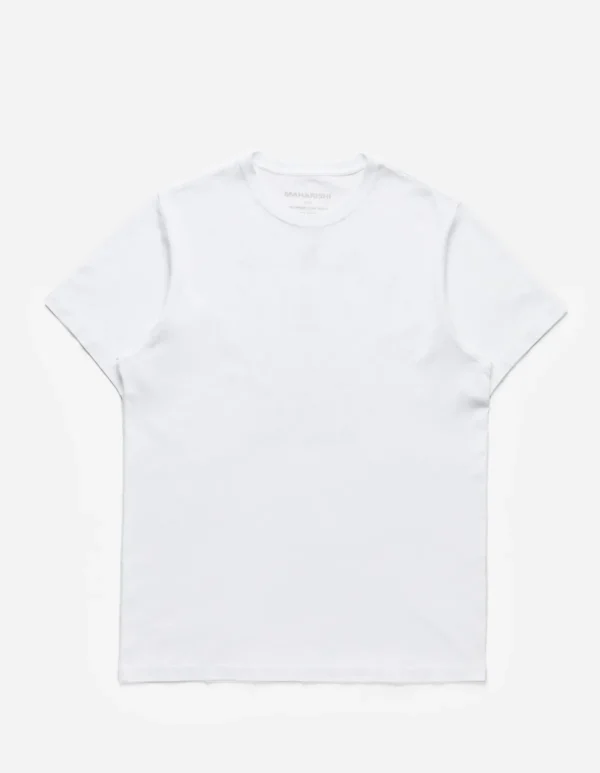 Maharishi Short Sleeve T-Shirts*1073 Striking Point Organic T-Shirt White