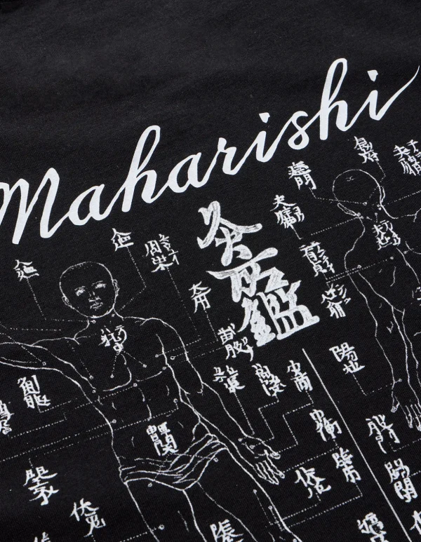 Maharishi Short Sleeve T-Shirts*1073 Striking Point Organic T-Shirt Black