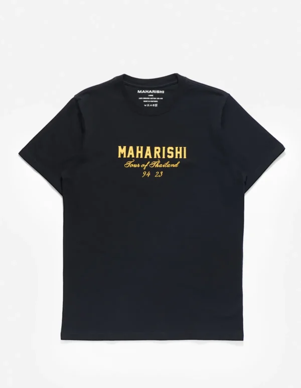 Maharishi Short Sleeve T-Shirts*1029 Temple Naga Organic T-Shirt Black