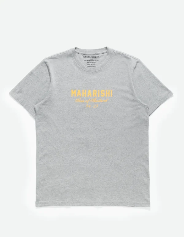 Maharishi Short Sleeve T-Shirts*1029 Temple Naga Organic T-Shirt Grey Marl