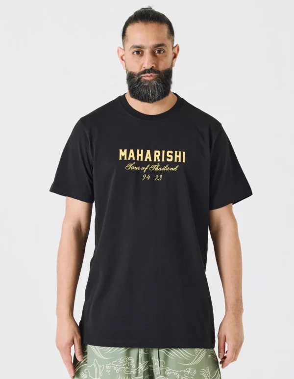 Maharishi Short Sleeve T-Shirts*1029 Temple Naga Organic T-Shirt Black