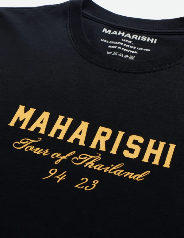 Maharishi Short Sleeve T-Shirts*1029 Temple Naga Organic T-Shirt Black