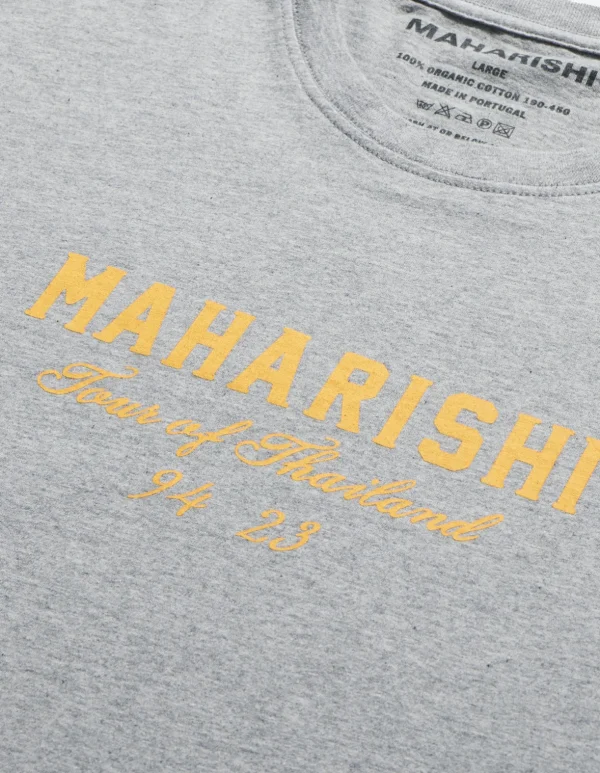 Maharishi Short Sleeve T-Shirts*1029 Temple Naga Organic T-Shirt Grey Marl