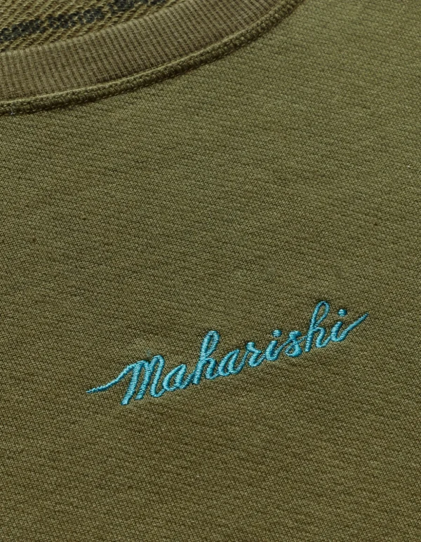 Maharishi Crew Sweats*4217 Thai Cloud Crew Sweat Olive Og-107F