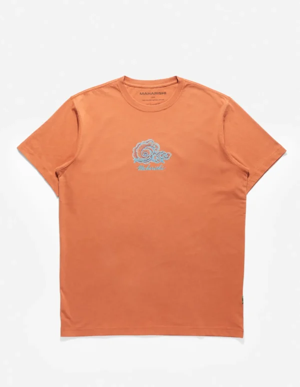 Maharishi Short Sleeve T-Shirts*4218 Thai Cloud Embroidered T-Shirt Rust