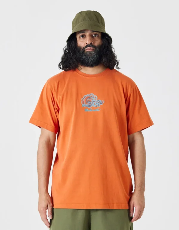 Maharishi Short Sleeve T-Shirts*4218 Thai Cloud Embroidered T-Shirt Rust