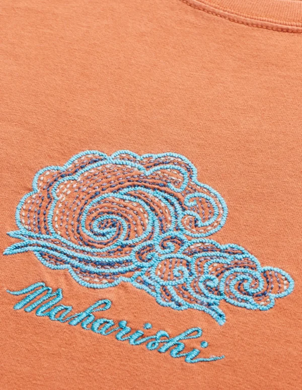 Maharishi Short Sleeve T-Shirts*4218 Thai Cloud Embroidered T-Shirt Rust