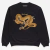 Maharishi Crew Sweats*4216 Thai Dragon Embroidered Crew Sweat Black
