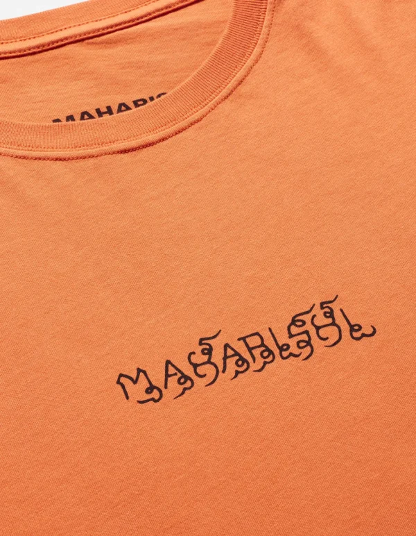 Maharishi Short Sleeve T-Shirts*1018 Thai Script T-Shirt Rust