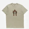 Maharishi Short Sleeve T-Shirts*1030 Thai Temple Organic T-Shirt Silver Sage