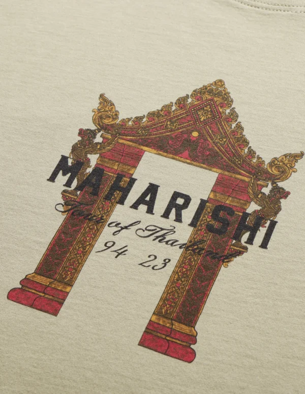 Maharishi Short Sleeve T-Shirts*1030 Thai Temple Organic T-Shirt Silver Sage