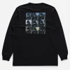 Maharishi Long Sleeve T-Shirts*1106 The Jaguar Mask L/S T-Shirt Black