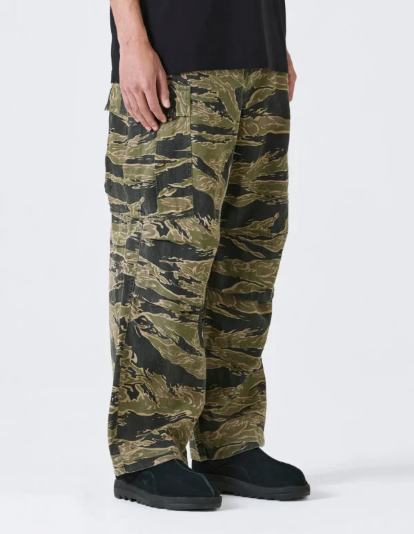 Maharishi Cargo Pants*4291 Tigerstripe Loose Cargo Pants Mint Gold