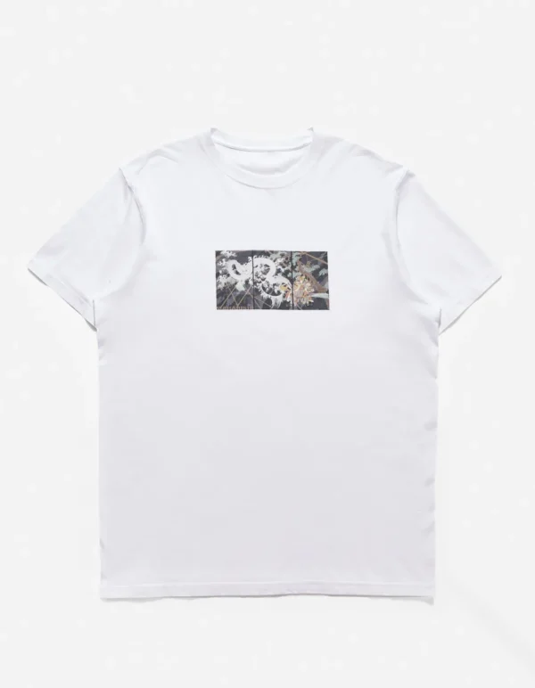 Maharishi Short Sleeve T-Shirts*1011 Triptych Water Dragon T-Shirt White