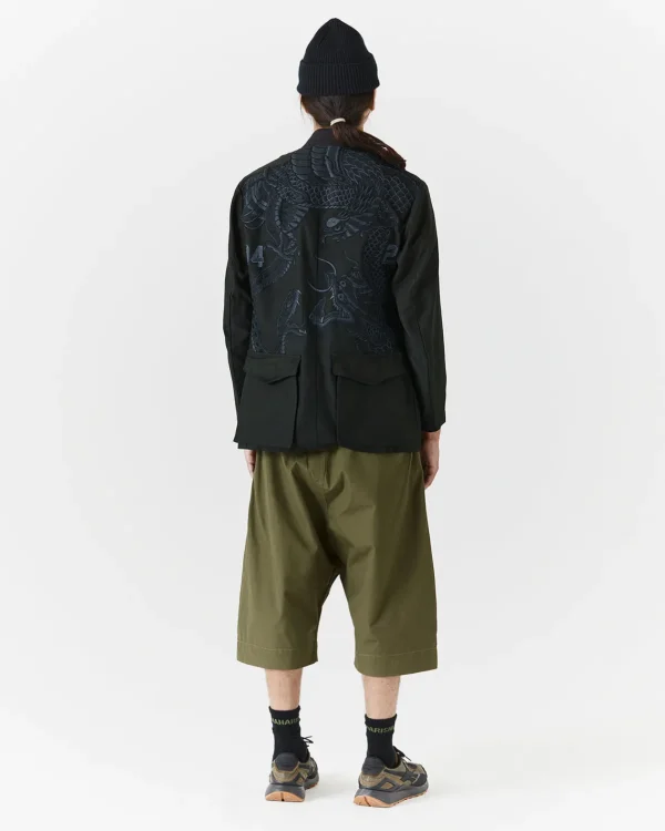 Maharishi Kimonos*4096 Upcycled M59 Field Kimono Black O/D