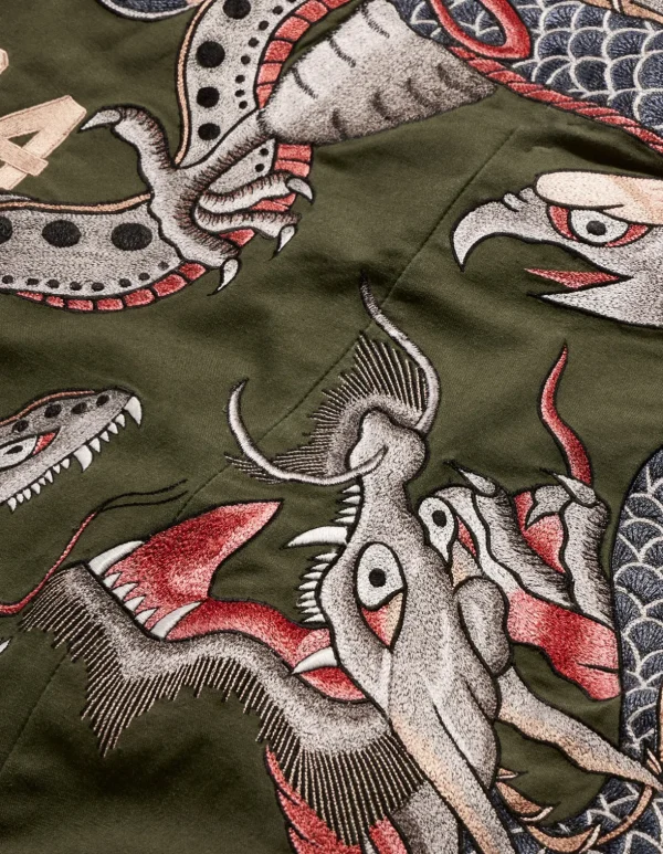 Maharishi Kimonos*4096 Upcycled M59 Field Kimono Olive