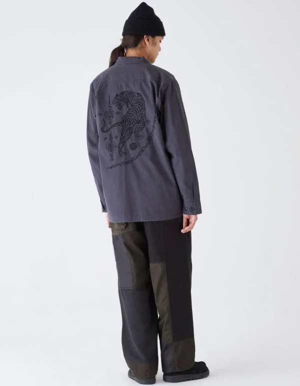 Maharishi Cargo Pants*4277 Upcycled M65 Loose Cargo Pants Black O/D