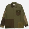 Maharishi Shirts*4084 Upcycled Utility Overshirt Olive