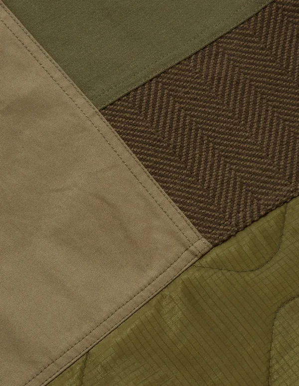Maharishi Shirts*4084 Upcycled Utility Overshirt Olive