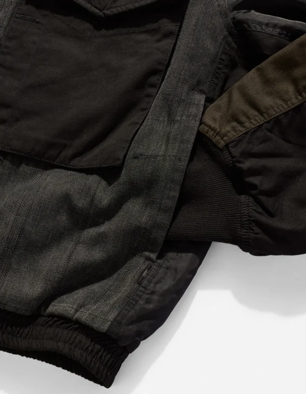 Maharishi Jackets*4274 Upcycled Wep Ma1 Flight Jacket Black O/D