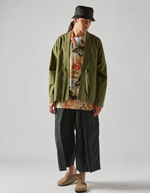 Maharishi Kimonos*8190 U.S. Hanten Shirt Olive Og-107F