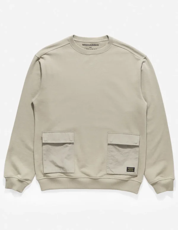 Maharishi Crew Sweats*4225 Utility Pocket Crew Sweat Silver Sage