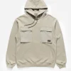 Maharishi Hooded Sweats*4226 Utility Pocket Hooded Sweat Silver Sage
