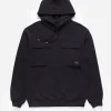 Maharishi Hooded Sweats*4226 Utility Pocket Hooded Sweat Black