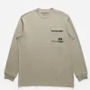 Maharishi Long Sleeve T-Shirts*4231 Utility Pocket L/S T-Shirt Silver Sage