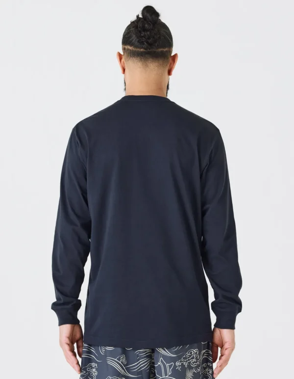 Maharishi Long Sleeve T-Shirts*4231 Utility Pocket L/S T-Shirt Navy