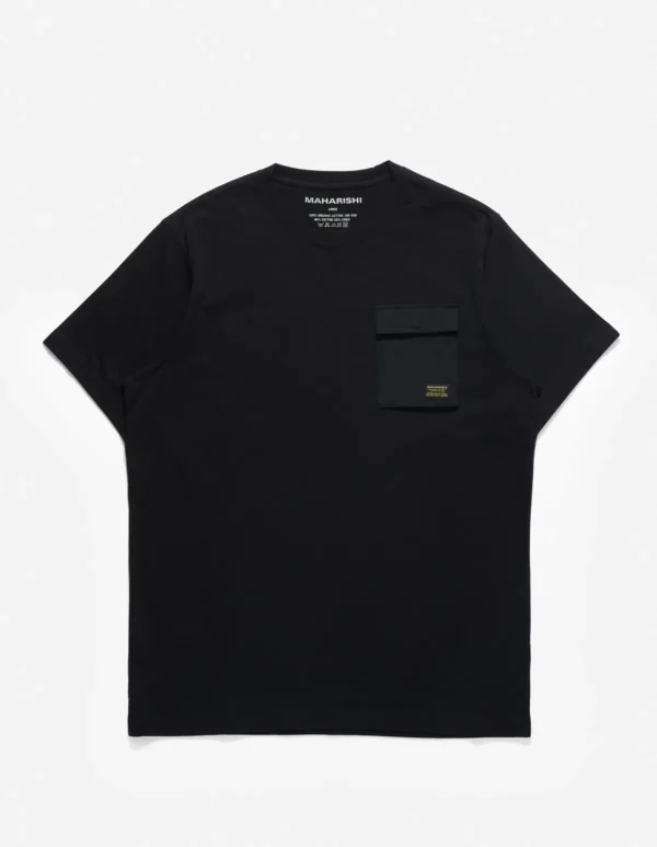 Maharishi Short Sleeve T-Shirts*4230 Utility Pocket T-Shirt Black