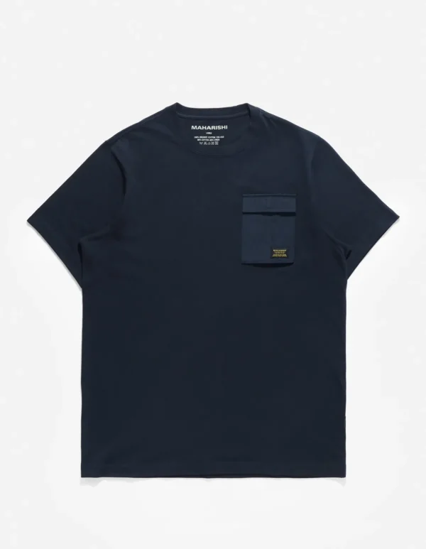 Maharishi Short Sleeve T-Shirts*4230 Utility Pocket T-Shirt Navy