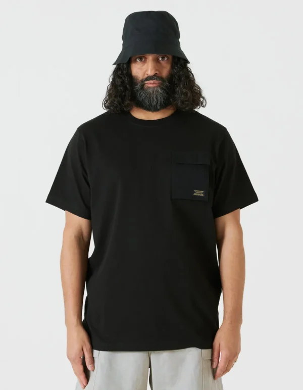 Maharishi Short Sleeve T-Shirts*4230 Utility Pocket T-Shirt Black